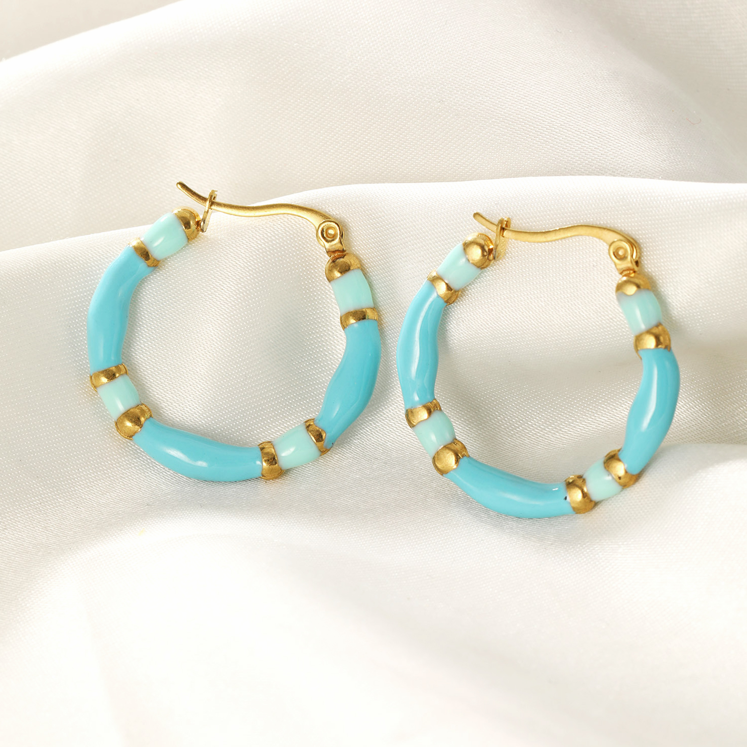 Stainlesss steel hoop earrings  YWD1-E3127636
