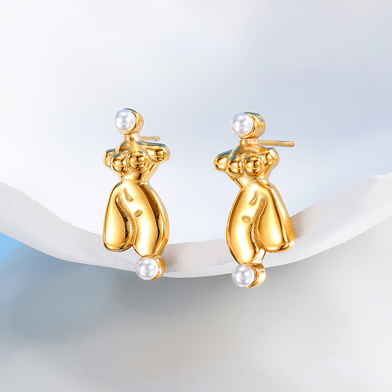 Ivanda Stainless Steel Body Design Earrings YHTSE-2501726